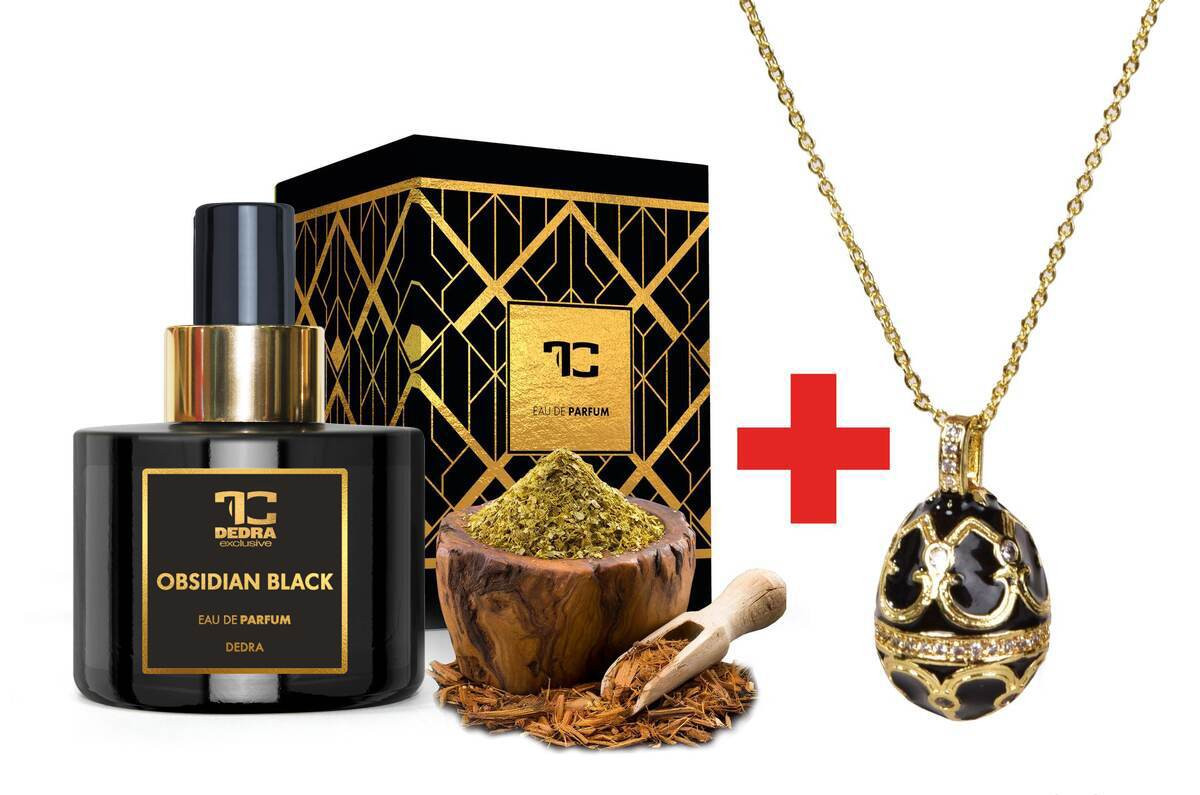 OBSIDIAN BLACK | Apă de parfum (EDP) + Colier GRATUIT | 100 ml