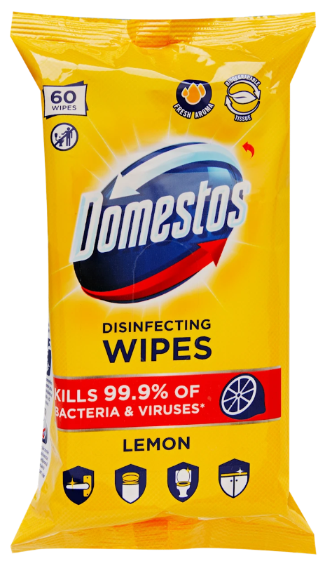 Șervețele igienice Domestos Lămâie 60 buc