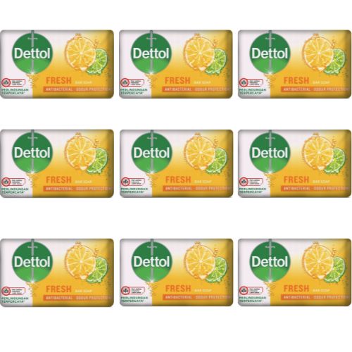 Săpun solid antibacterian Dettol 9x100g FRESH