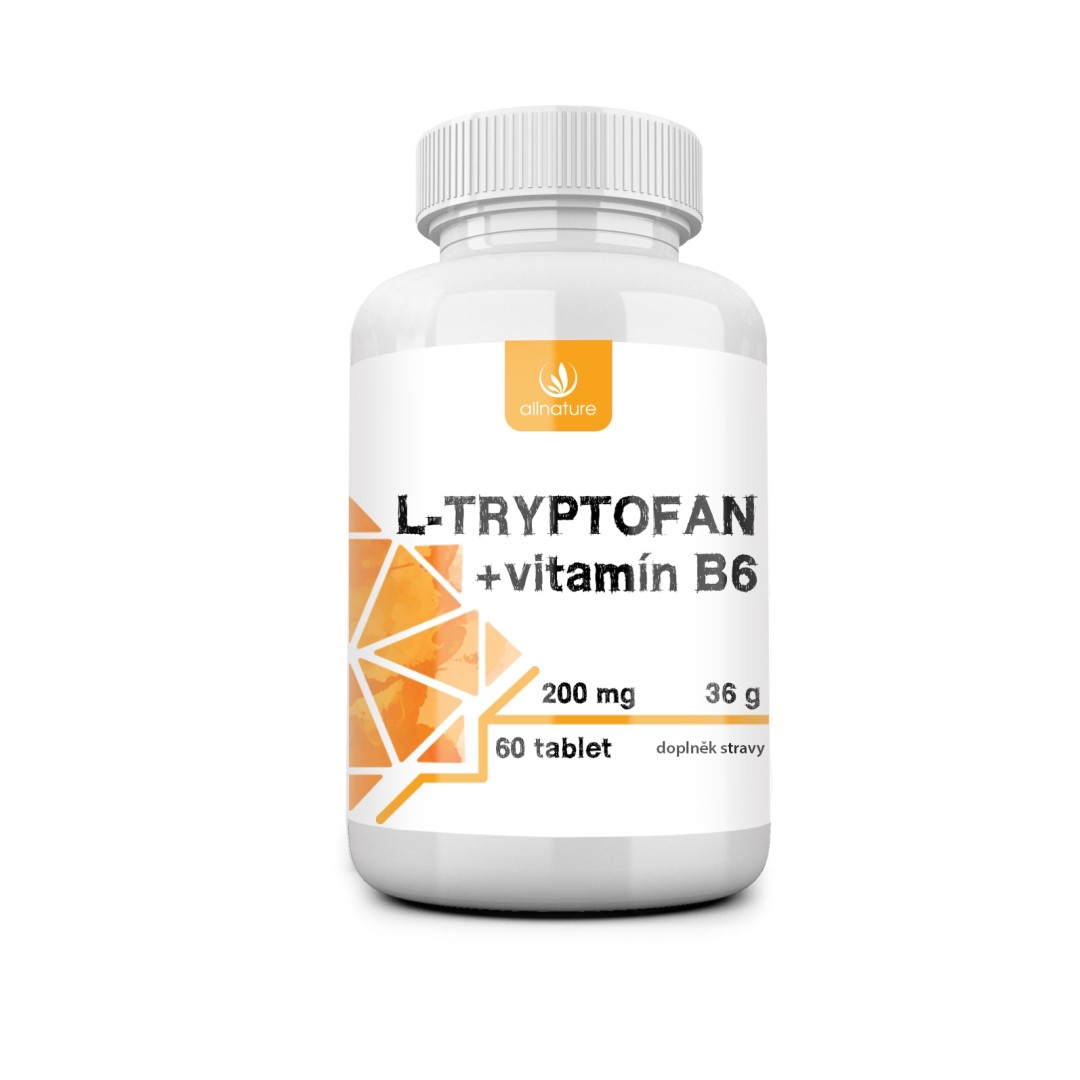 Allnature L-triptofan + vitamina B6 200 mg 60 comprimate
