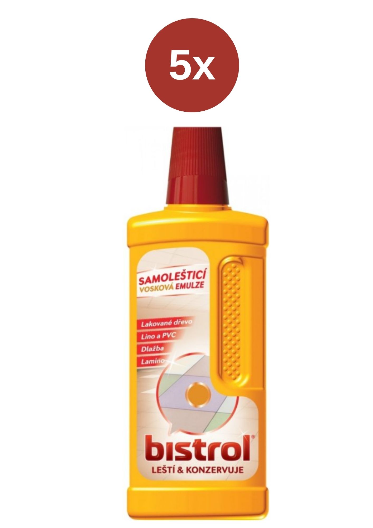 Emulsie autolustruitoare pentru pardoseli Bistrol 5x500 ml