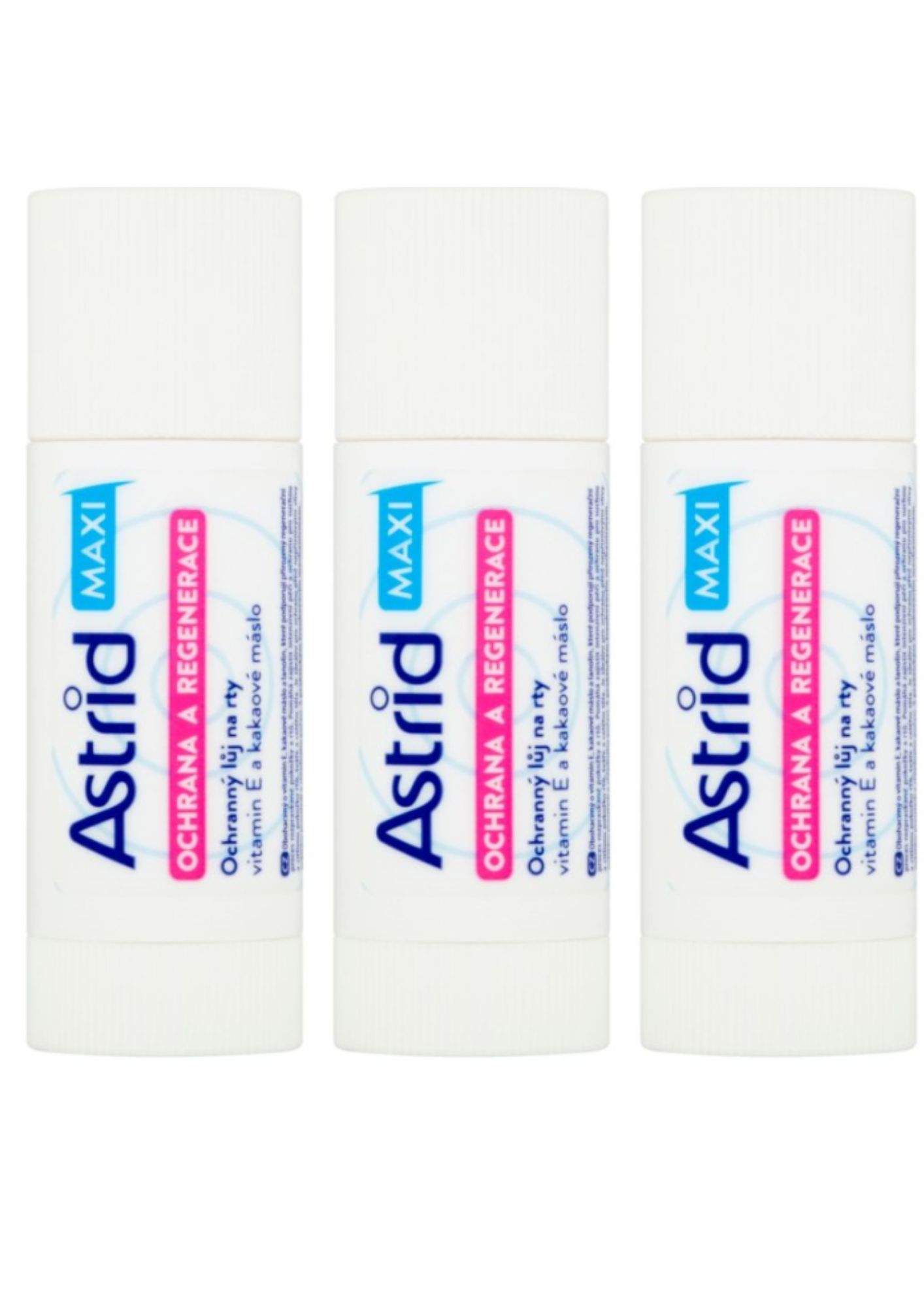 Balsam de buze protector regenerant Astrid Maxi 3x19 g
