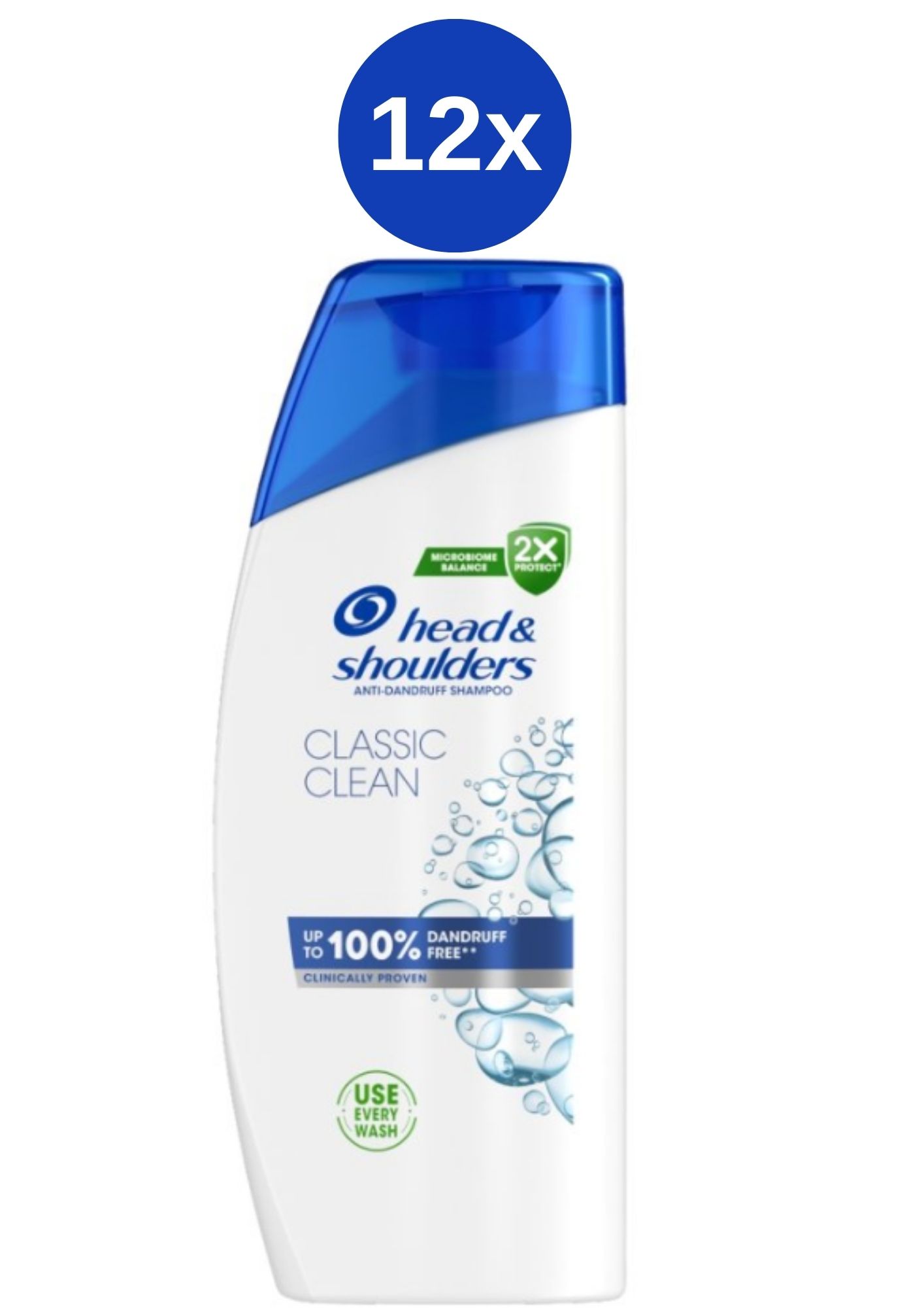 Șampon H&S clasic curat 12x95ml