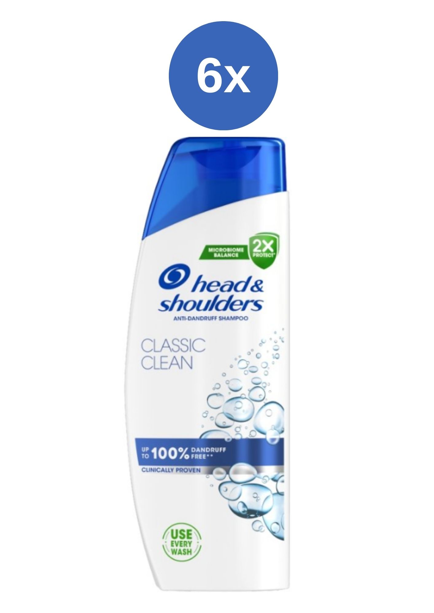 Șampon H&S Classic Clean 6x250ml
