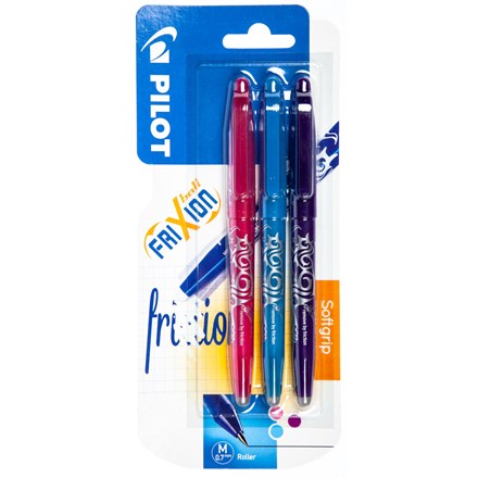 Pix PILOT Frixion 0.7 mm violet/roz/albastru deschis 3 buc