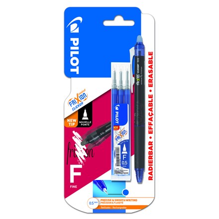 Pix PILOT FriXion Point Clicker albastru 0,5 mm + rezervă 1 buc.