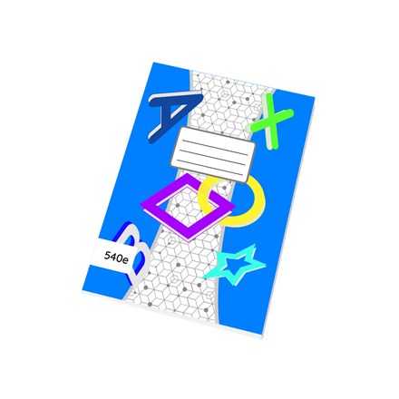 Caiet școlar PAPERWORKS BRNO 540 simple/neliniate A5 40 coli 10 buc
