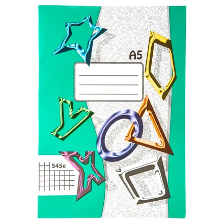 Caiet școlar PAPERWORKS BRNO 545 pătrate A5 40 coli 1 buc.