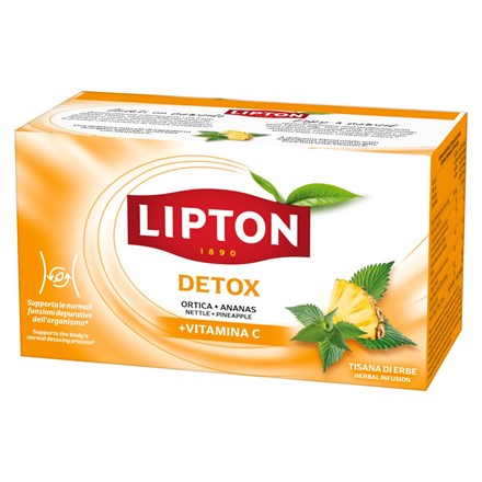 Ceai detoxifiant Lipton Tea cu vitamina C 17 x 1,9 g