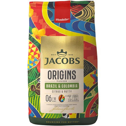 Boabele de cafea JACOBS Brazilia Columbia 1 buc.