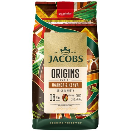 Boabe de cafea JACOBS Uganda Kenya 1 kg