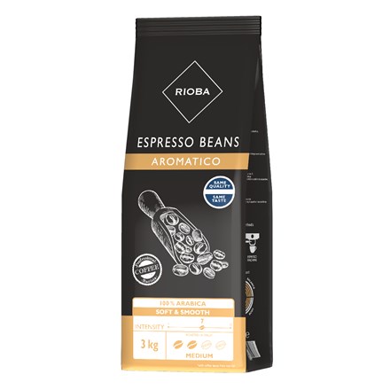 Boabe de cafea RIOBA 100% Arabica 3 kg