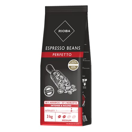 Boabe de cafea RIOBA Gold 80% Arabica 3 kg