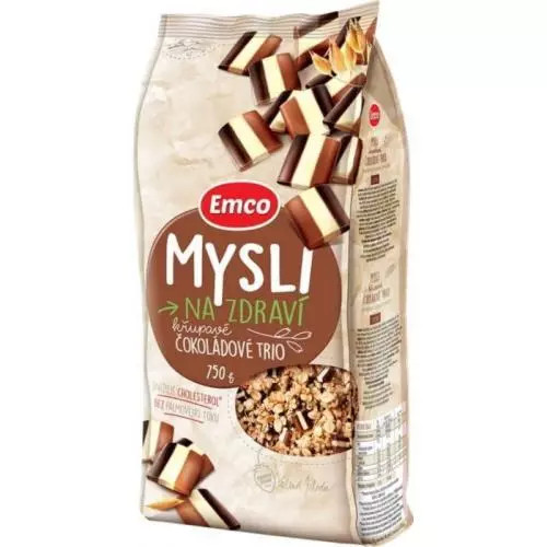 Emco Mysli trio de ciocolată 750 g