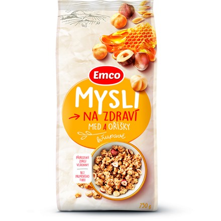 Fursecuri Emco cu miere și nuci 750 g