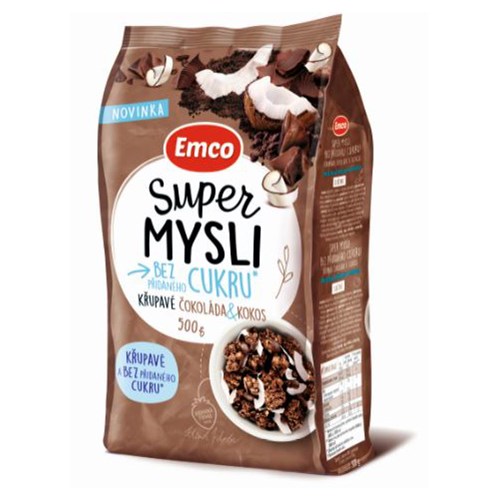 Emco Super Mysli ciocolată/nucă de cocos 500 g