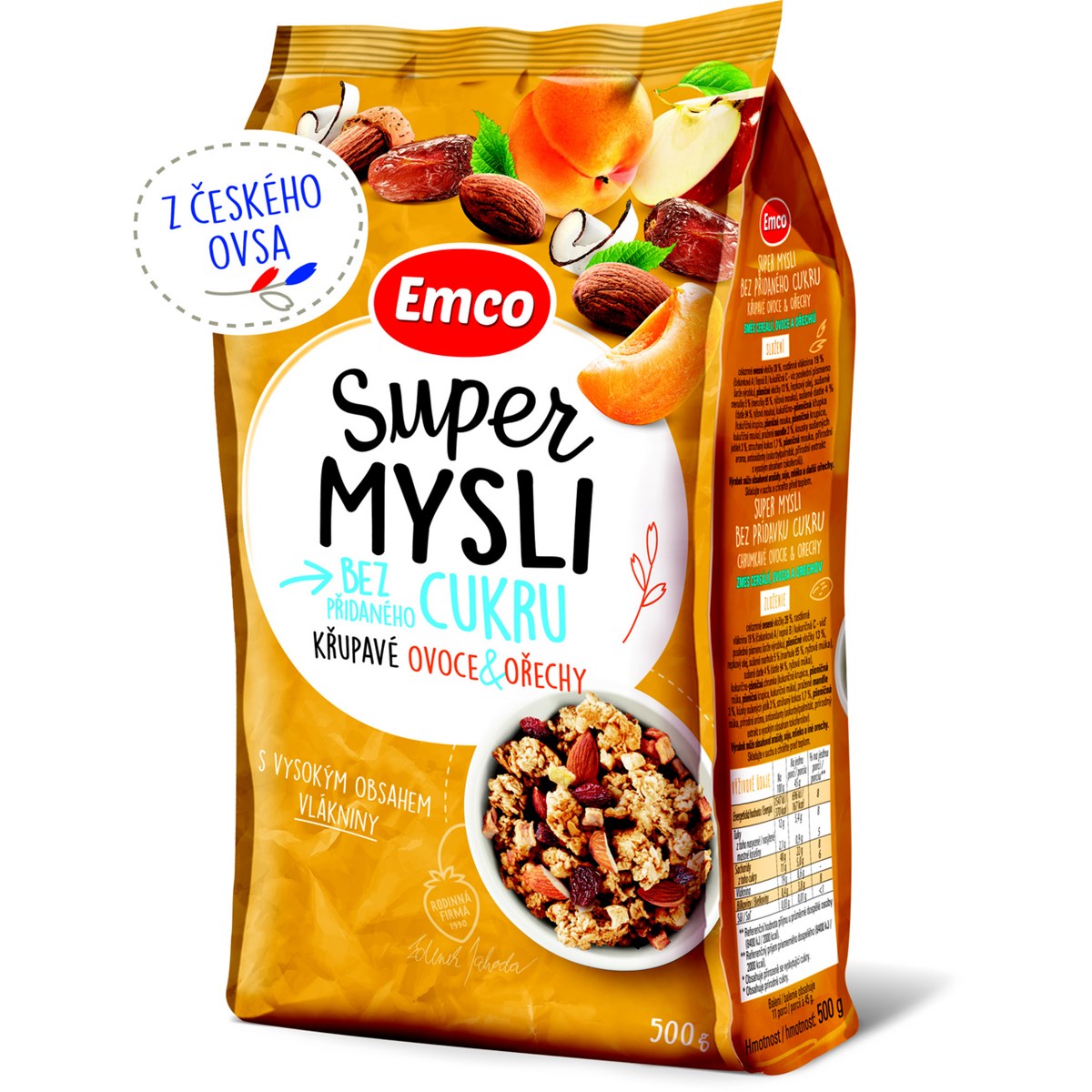 Emco Super Mysli fructe/nuci 500 g