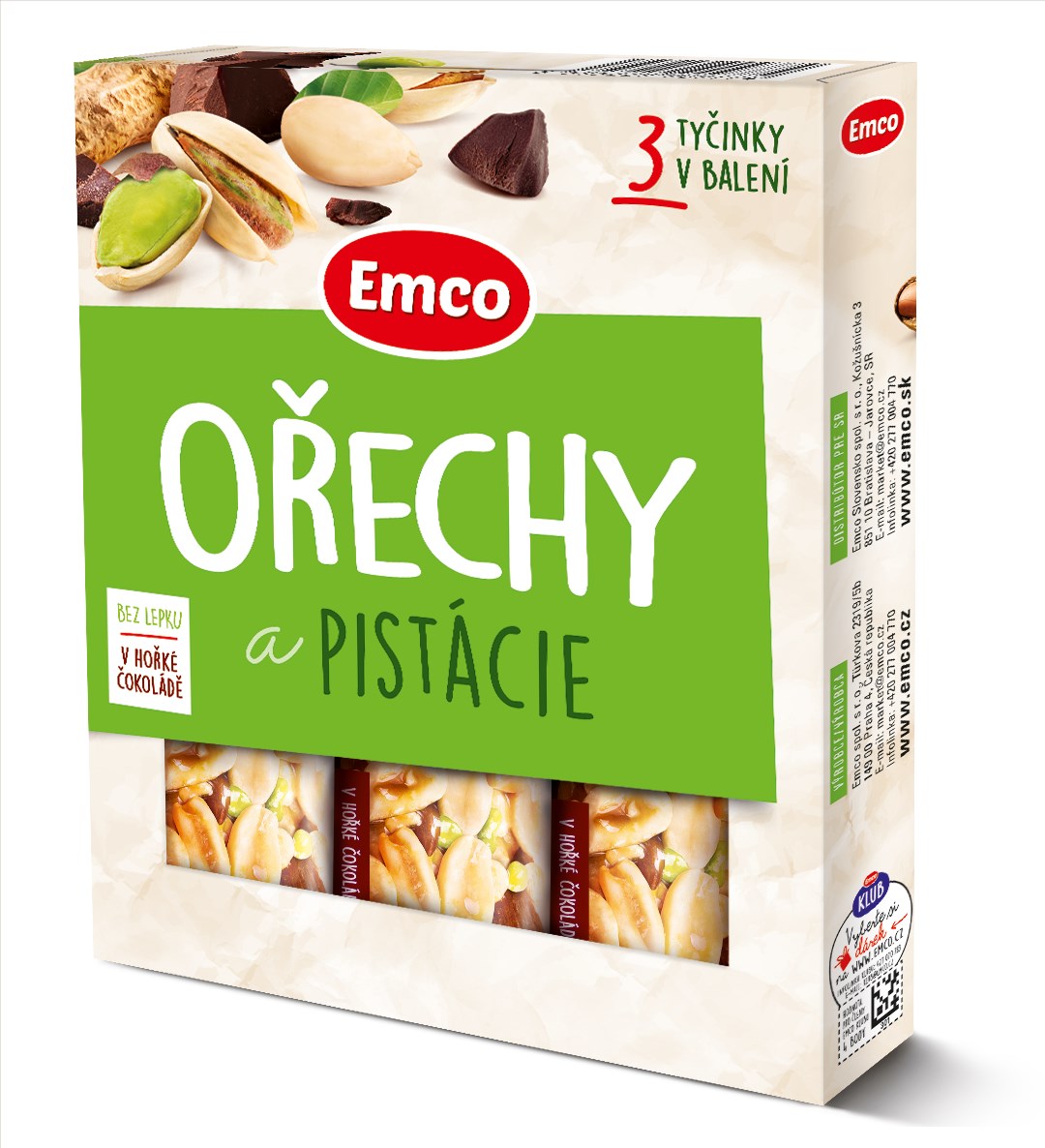 Emco Baton cu fistic 3 x 35 g