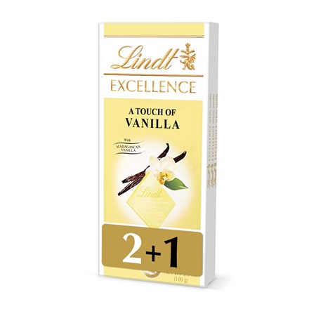 Lindt Excellence Ciocolată albă cu vanilie 3 x 100 g