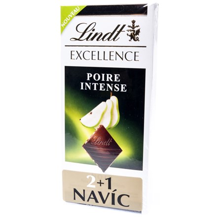 Lindt Excellence Ciocolată cu Pere Intensă 3 x 100 g