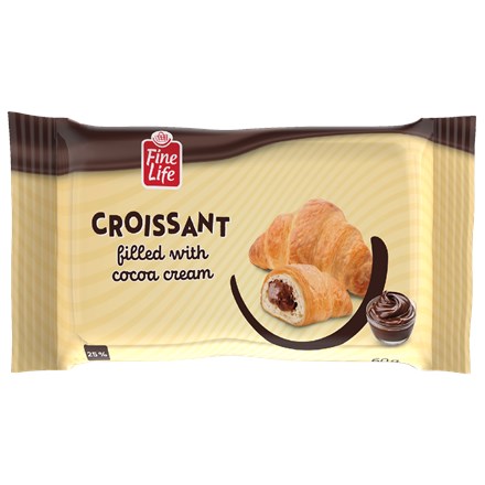 Croissant Fine Life cu cacao 60 g