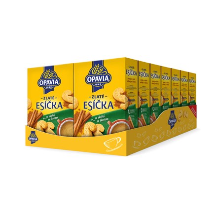 OPAVIA Prăjitură cu scorțișoară și brânză aurie 14 x 220 g