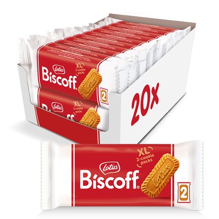 Biscuiți caramelizați Lotus Biscoff, pachet dublu, 20 x 25 g