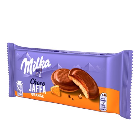 Biscuiți cu portocale Milka Jaffa, ciocolată cu lapte 147 g