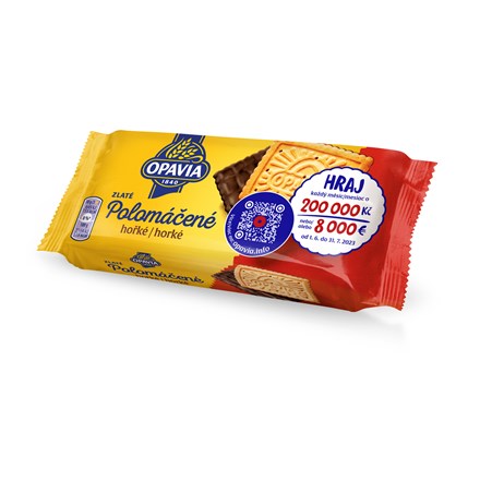 OPAVIA Biscuiți aurii, semi-înveliți, 36 x 100 g