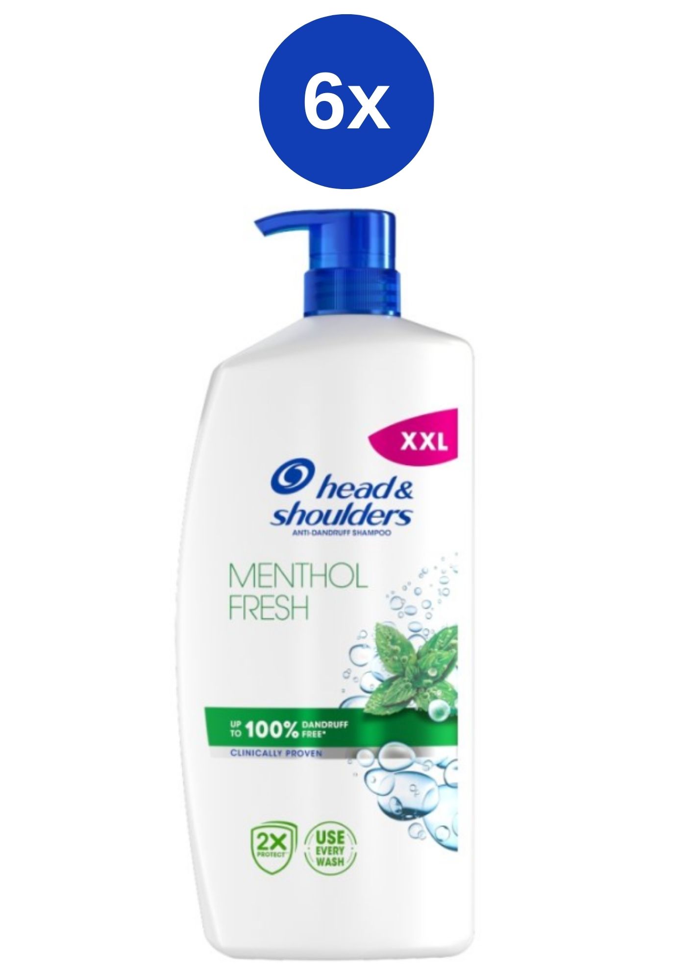 Șampon H&S 6x800ml Mentol