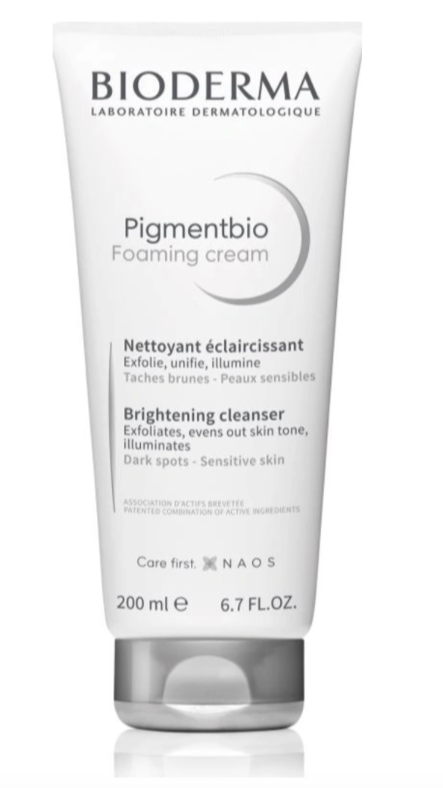 BIODERMA Pigmentbio Foaming Cream cremă de curățare iluminatoare împotriva petelor pigmentare 200 ml
