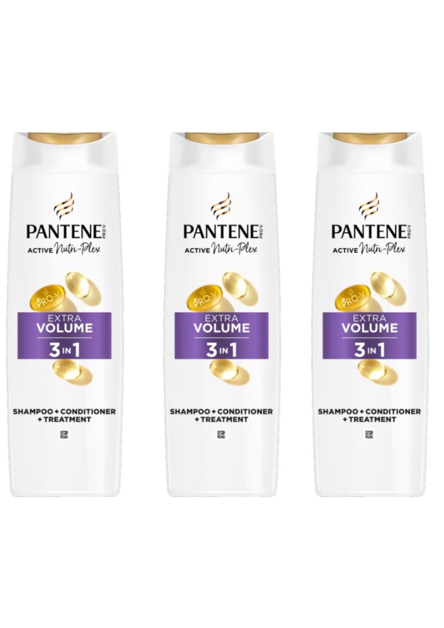 Pantene 3 în 1 Extra Volum 3x325 ml