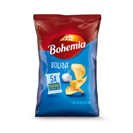 Pachet multiplu de chipsuri Bohemia sărate 5 x 25 g