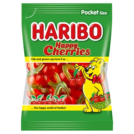 HARIBO Jeleu cu cireșe Happy Cherries 30 x 100 g