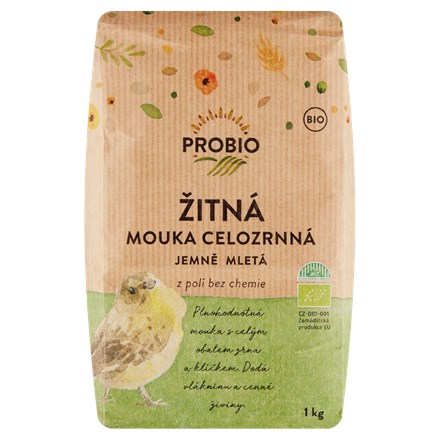 PROBIO Făină integrală de secară, măcinată fin, 1 kg