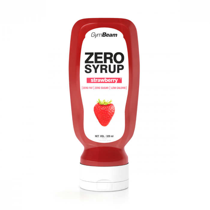 SIROP ZERO căpșuni - GymBeam, 320 ml