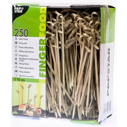 Frigărui FINGERFOOD din bambus cu noduri 10 cm 250 buc
