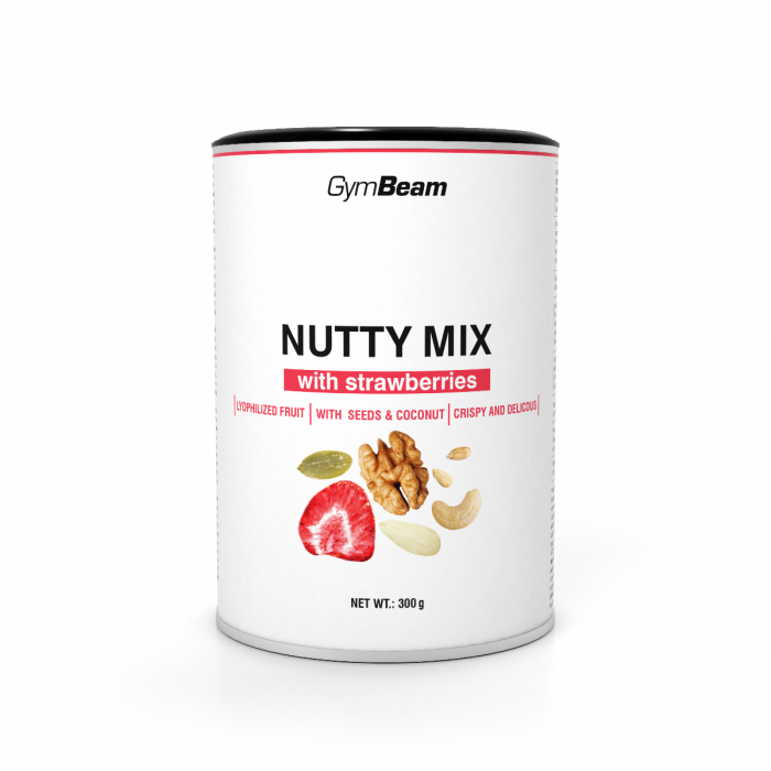 Mix de nuci cu căpșuni - GymBeam 300 g