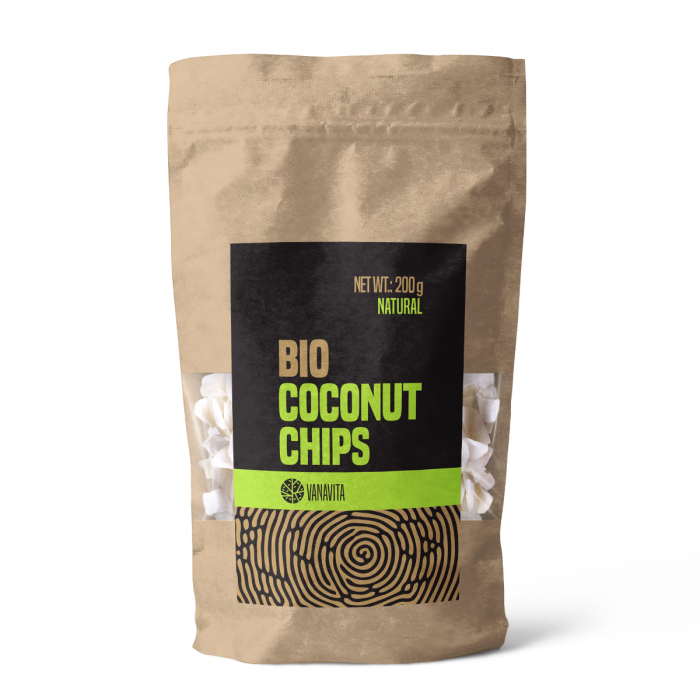 Chipsuri de cocos BIO naturale - VanaVita