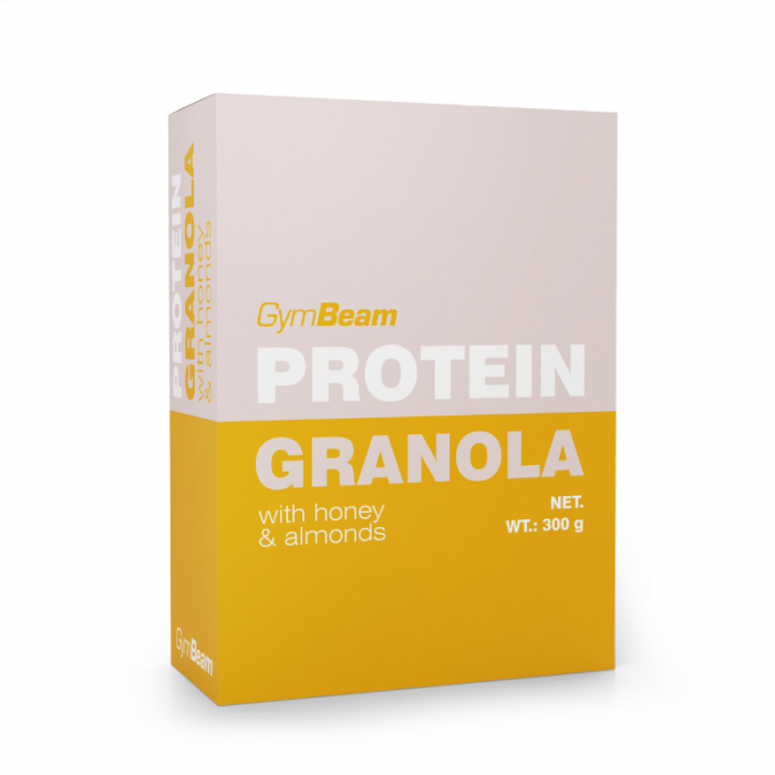 Granola proteică cu miere și migdale - GymBeam 300 g