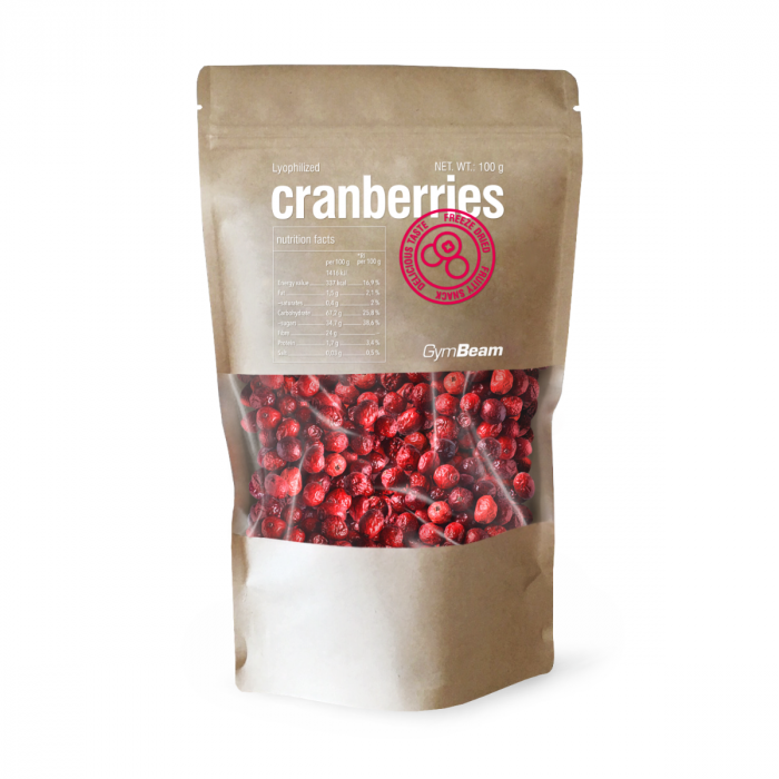Merișoare liofilizate - GymBeam 100 g