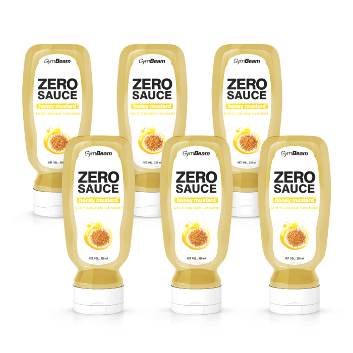 SOS ZERO miere-muștar - GymBeam 6x320ml