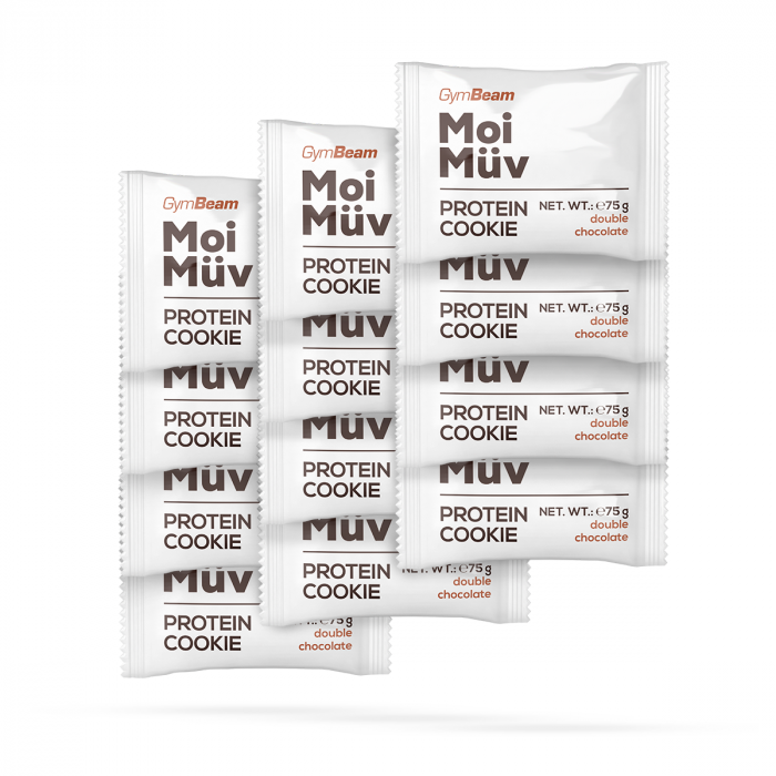 Fursecuri proteice MoiMüv - GymBeam 12x75g