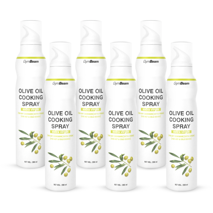 Ulei de măsline extravirgin în spray - GymBeam 6x200ml