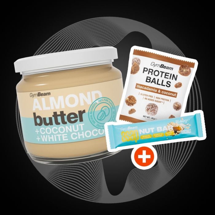 Unt de migdale cu nucă de cocos și ciocolată albă - GymBeam