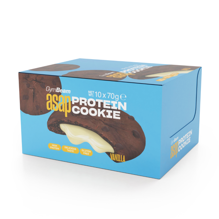 ASAP Biscuiți Proteici Vanilie 10x70g - GymBeam