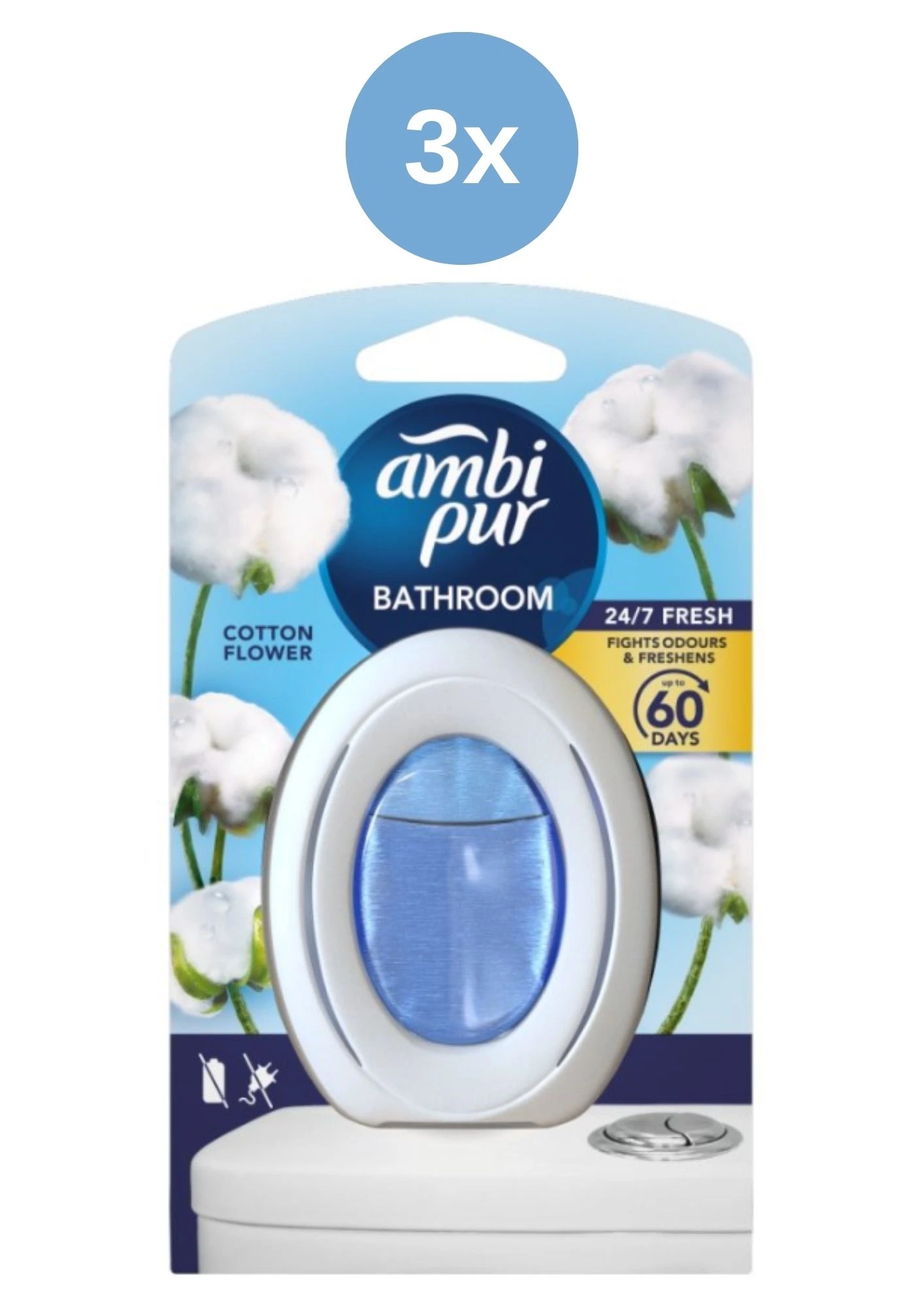 Ambi Pur Baie 3x7.5ml Bumbac Flower