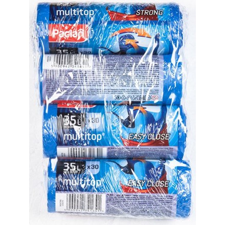 Saci de gunoi cu legare standard 35 l 4 x 30 buc
