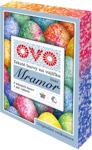 Vopsea gel OVO cu efect de marmură, 5 culori + mănuși, 5 × 5 ml