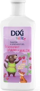 Șampon și gel de duș Dixi Marmot cu căpșuni și zmeură pentru copii 100 ml